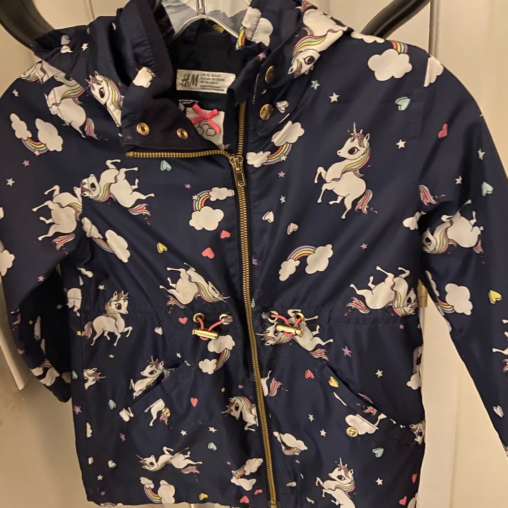 Girls H&M unicorn jacket